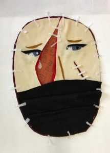 Masken_Frau mit Maske